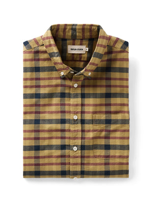 folded flatlay of The Jack in Marsh Check Oxford