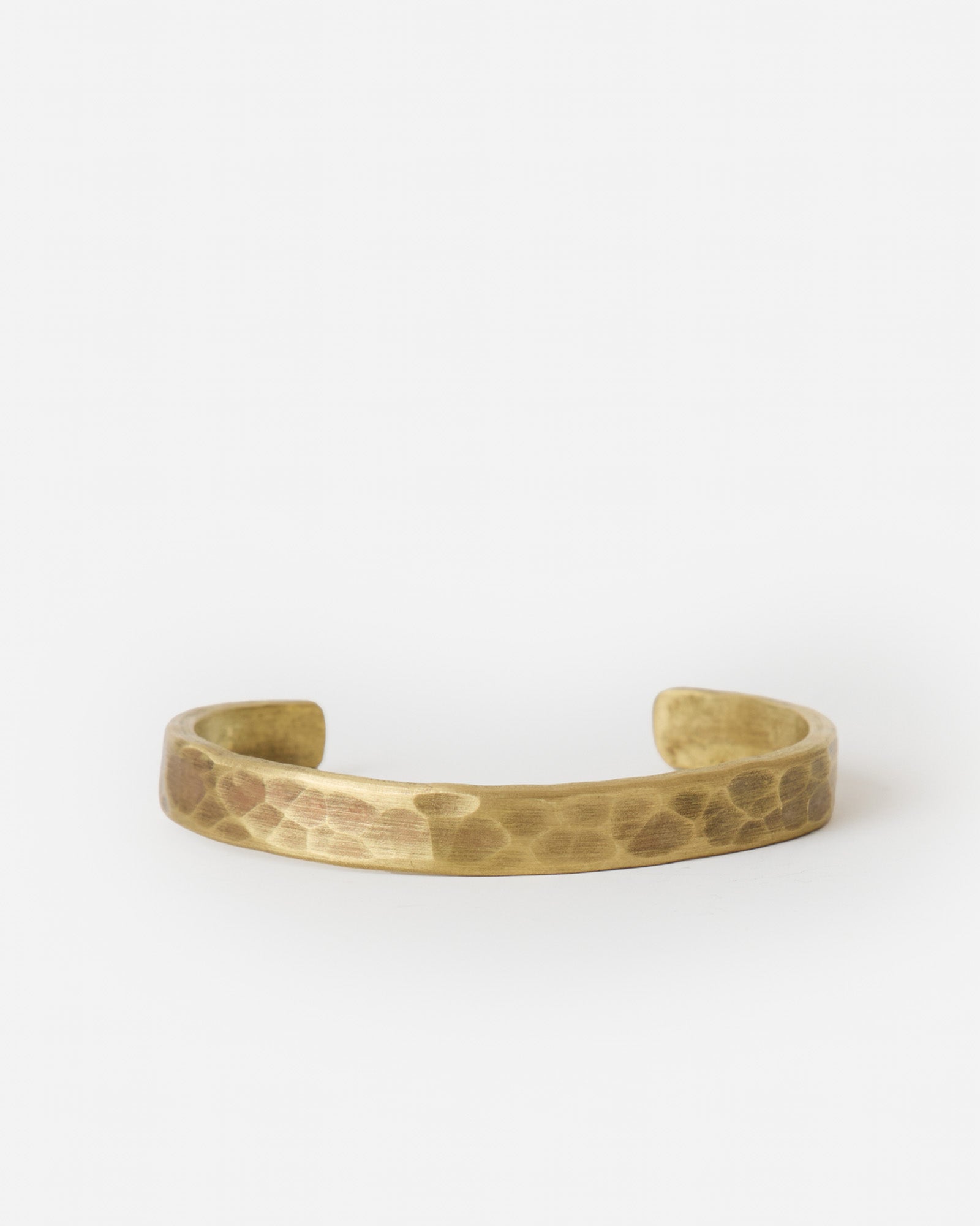 front image of The Hammered Cuff in Brass, Accessories by Taylor Stitch