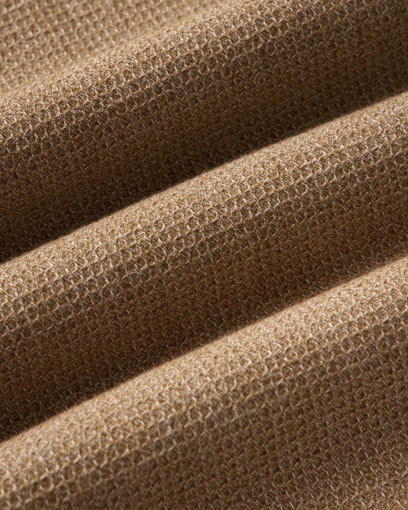 material shot of the fabric on The Jack in Saffron Waffle, Wovens by Taylor Stitch