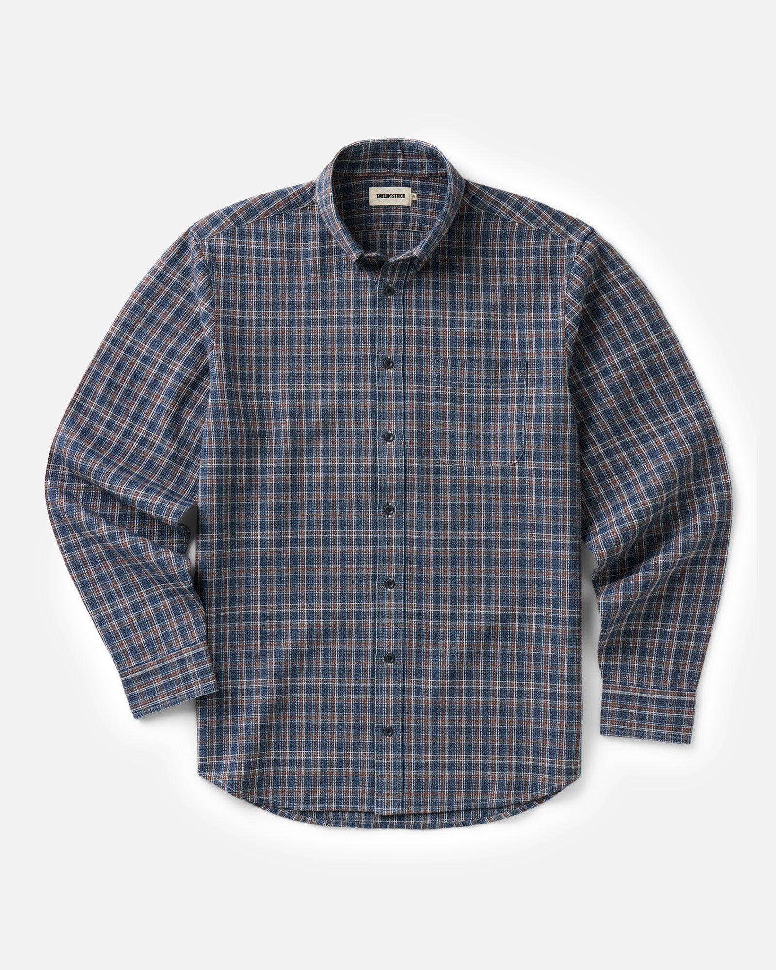 flatlay of The Jack in Valley Plaid Waffle, Wovens by Taylor Stitch
