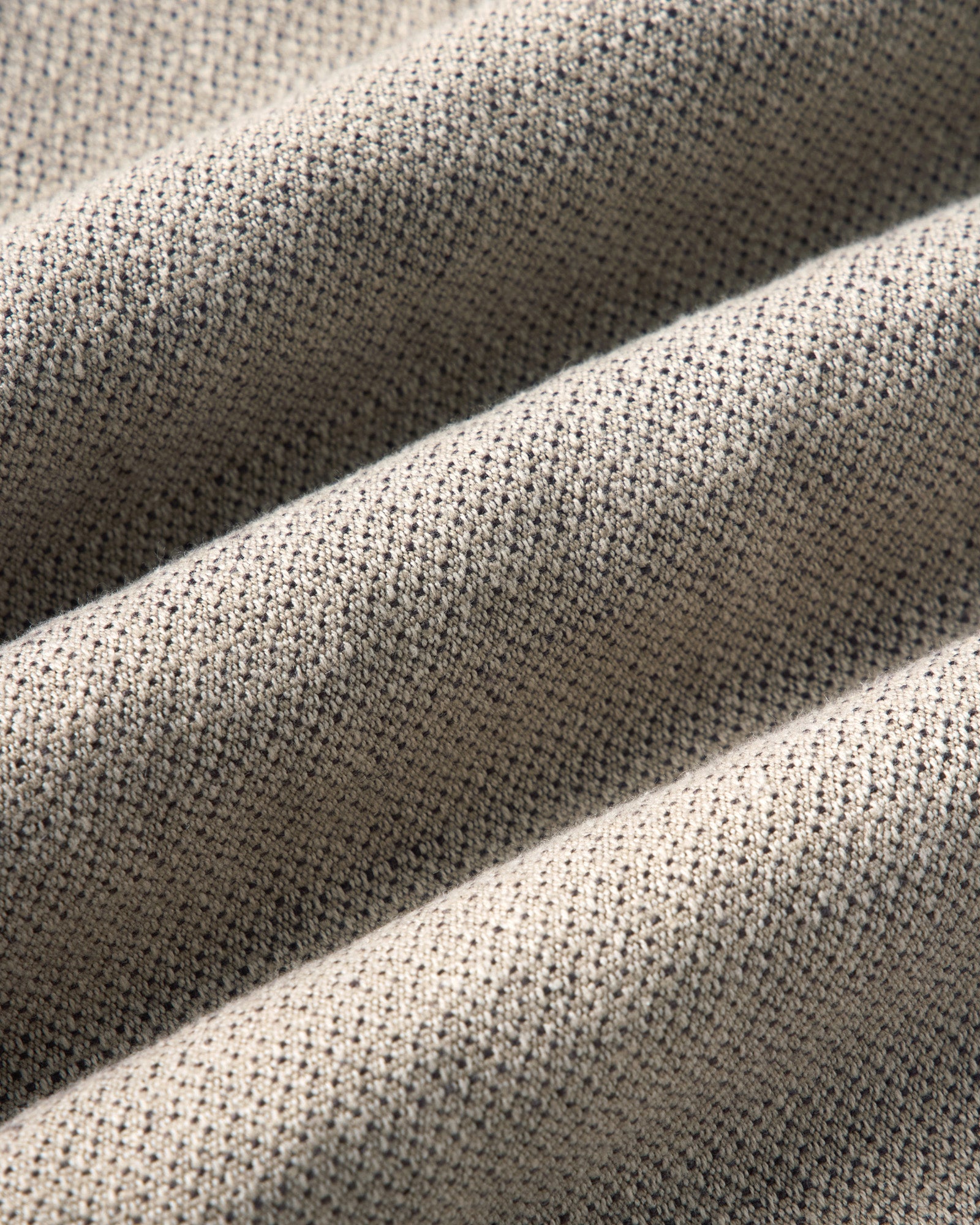 material shot of the fabric on The Redding Shirt in Boulder Marl Hemp, Wovens by Taylor Stitch