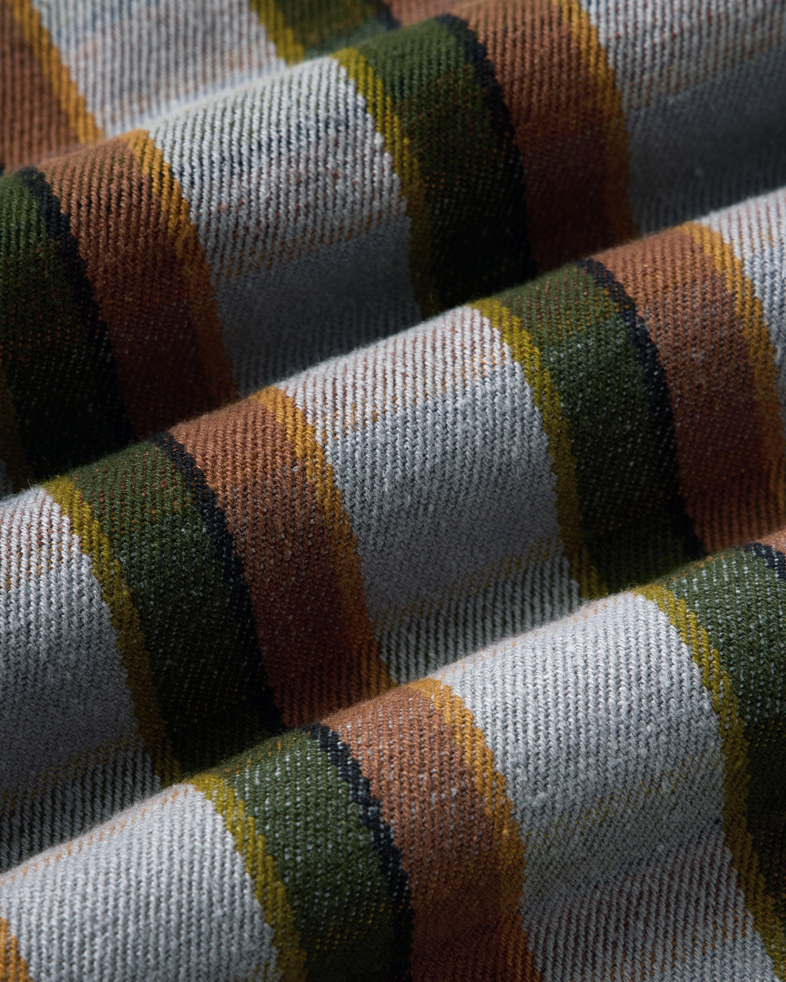 material shot of the fabric on The Redding Shirt in Drizzle Check Hemp, Wovens by Taylor Stitch