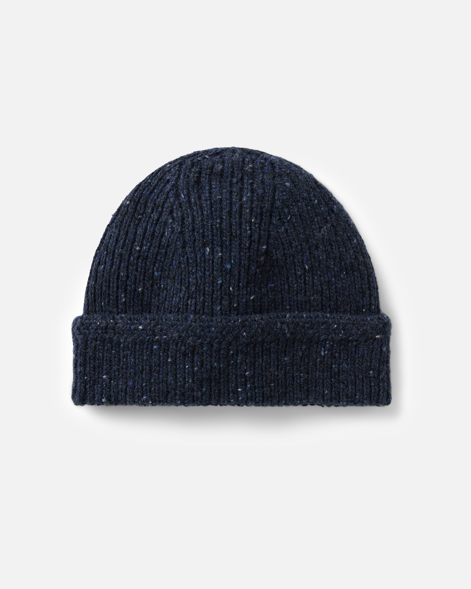 flatlay of The Seafarer Beanie in Atlantic Blue Donegal, Accessories by Taylor Stitch