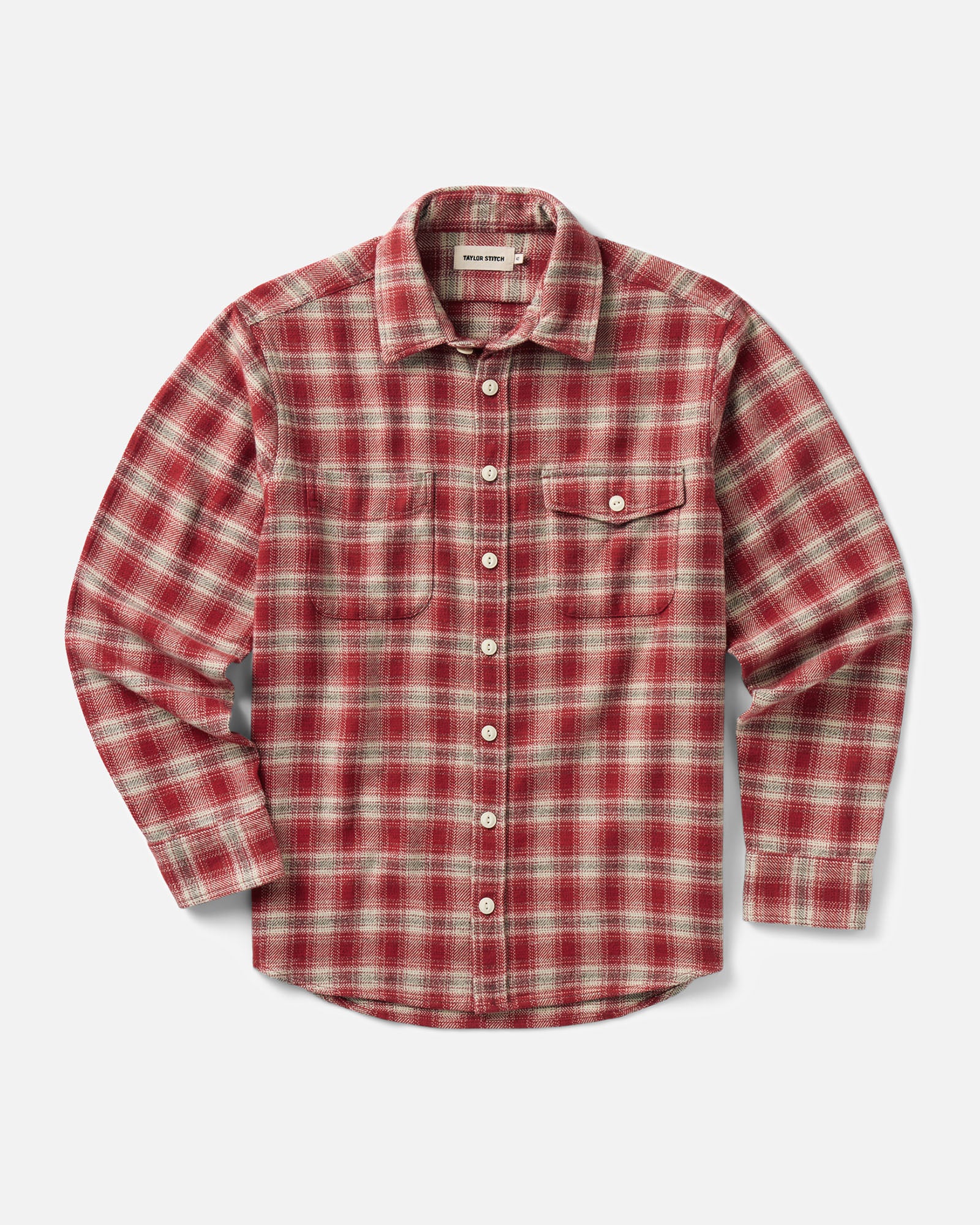 flatlay of The Crater Shirt in Denver Plaid, Wovens by Taylor Stitch