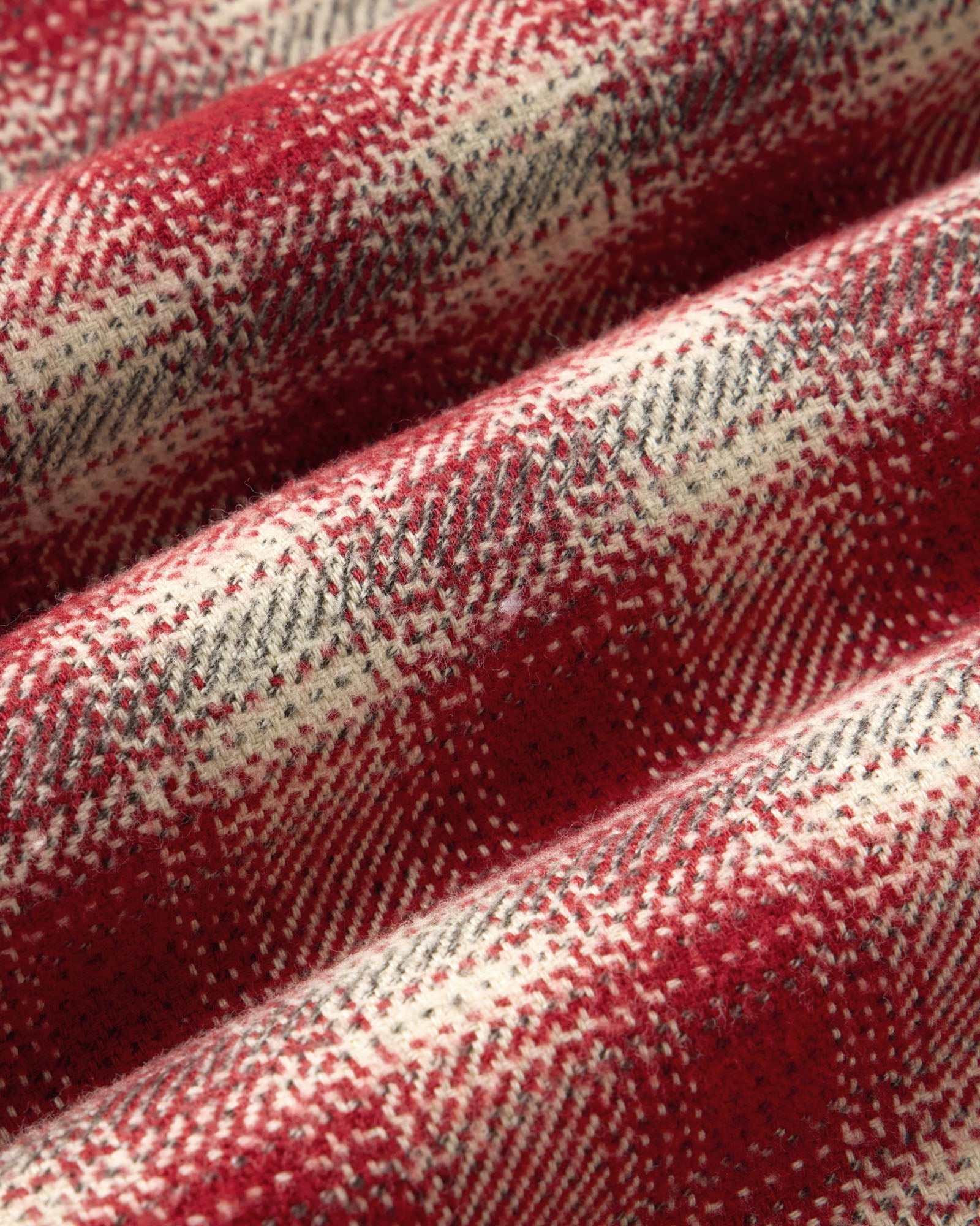 material shot of the fabric on The Crater Shirt in Denver Plaid, Wovens by Taylor Stitch