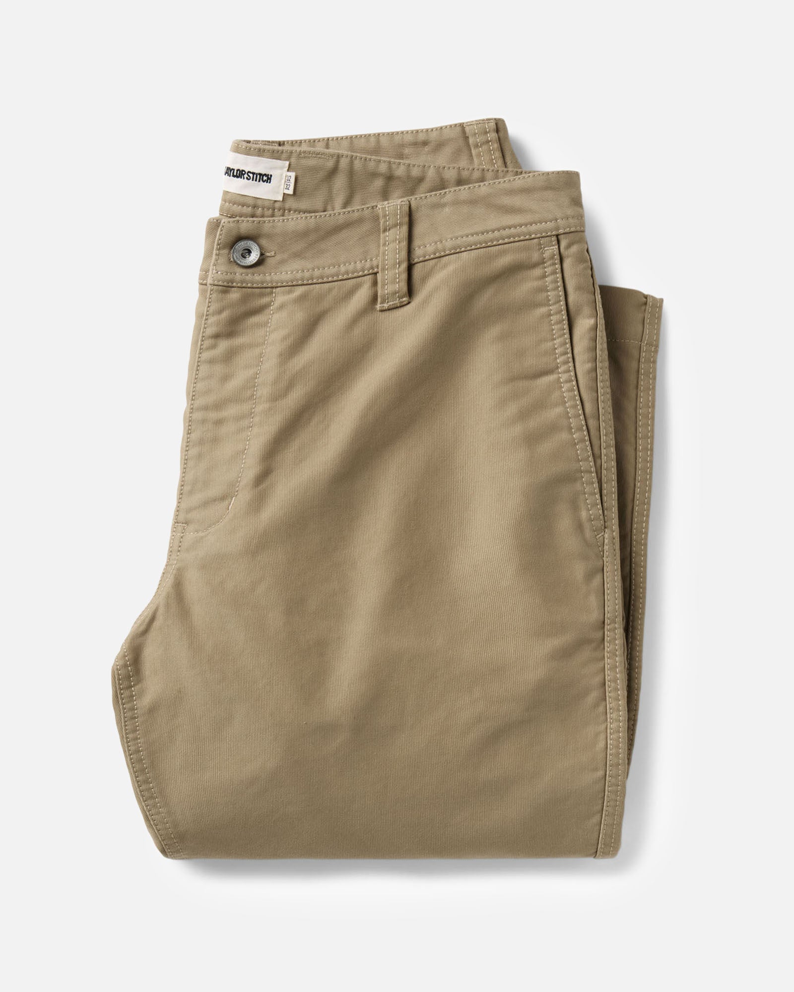 folded flatlay of The Deck Pant in Khaki Bedford Cord, Bottoms by Taylor Stitch