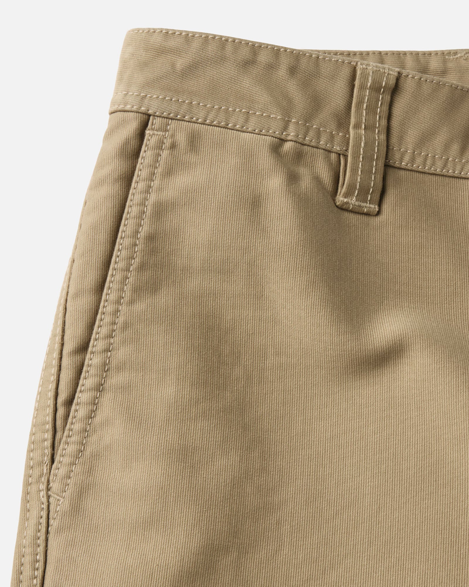 material shot of the pocket on The Deck Pant in Khaki Bedford Cord, Bottoms by Taylor Stitch