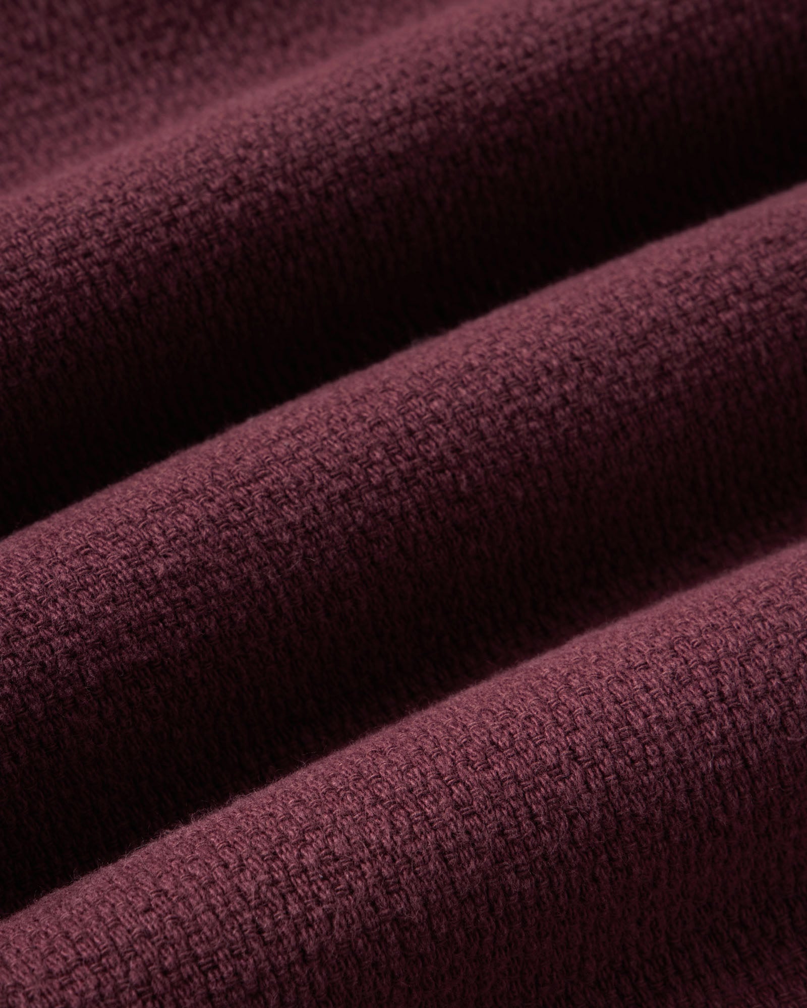 material shot of the fabric on The Division Shirt in Black Cherry, Wovens by Taylor Stitch