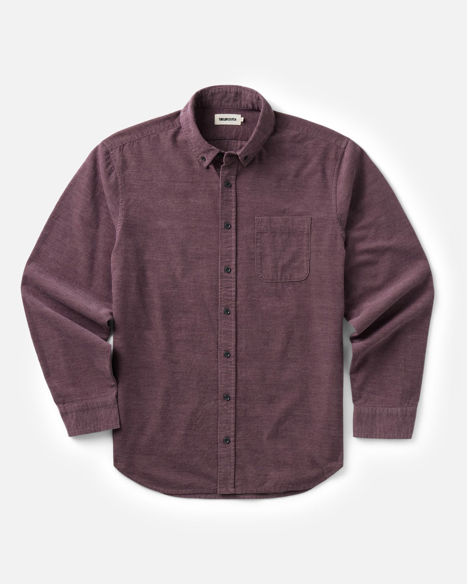 flatlay of The Jack in Heather Plum Pincord, Wovens by Taylor Stitch