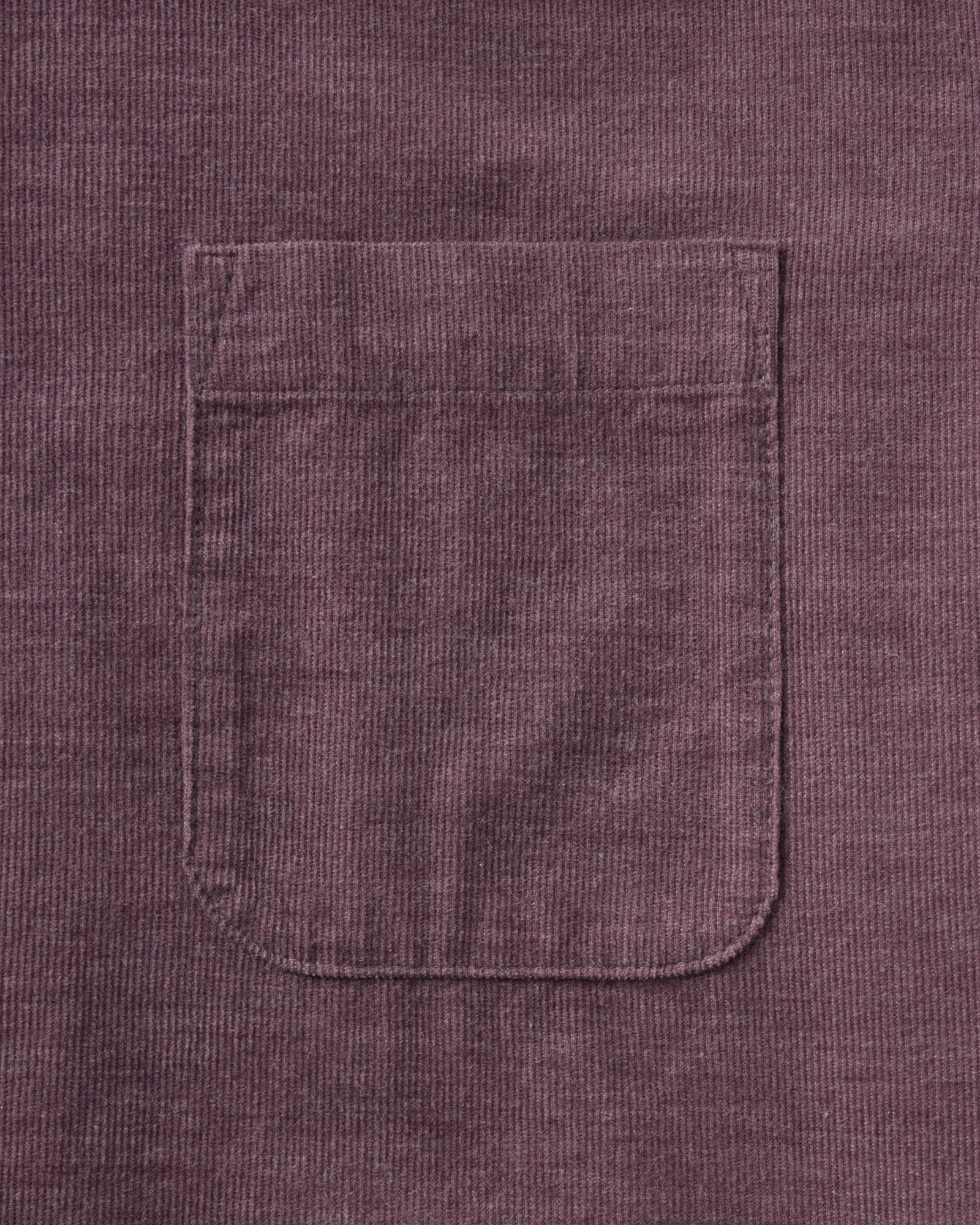 material shot of the pocket on The Jack in Heather Plum Pincord, Wovens by Taylor Stitch
