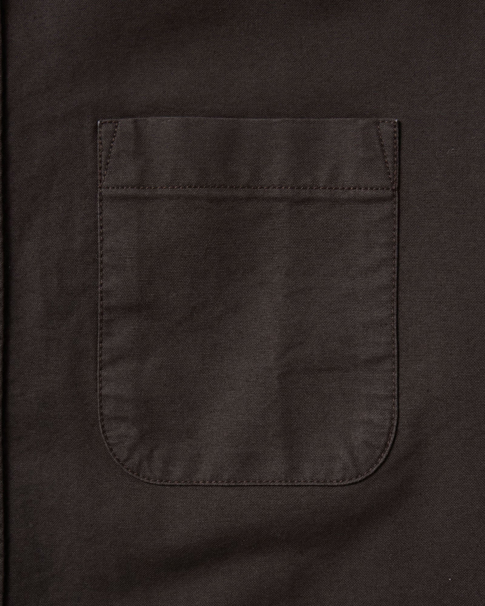 material shot of the pocket on The Jack in Soil Oxford, Wovens by Taylor Stitch
