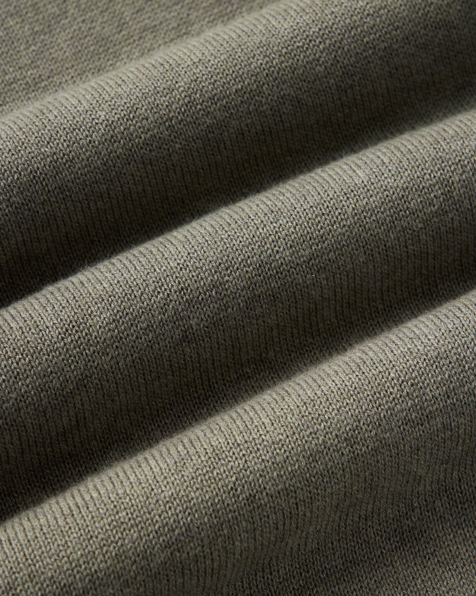 material shot of the fabric on The Long Sleeve Valencia Sweater Polo in Olive, Sweaters by Taylor Stitch