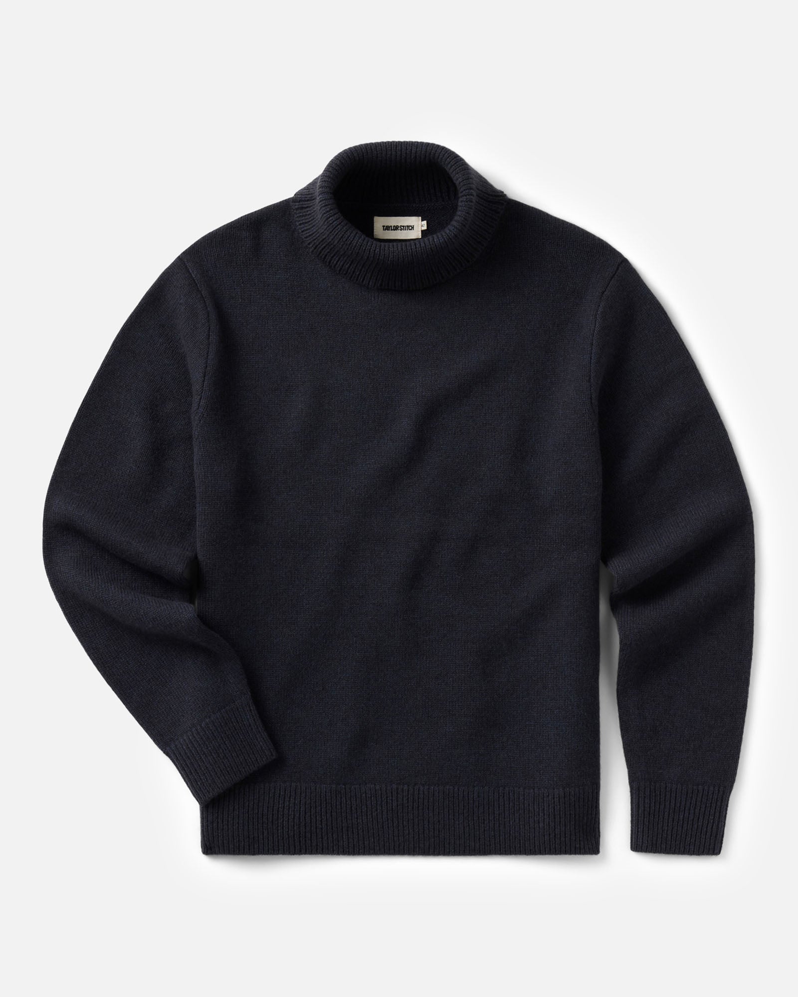 flatlay of The Marston Sweater in Marine Yak Wool, Sweaters by Taylor Stitch