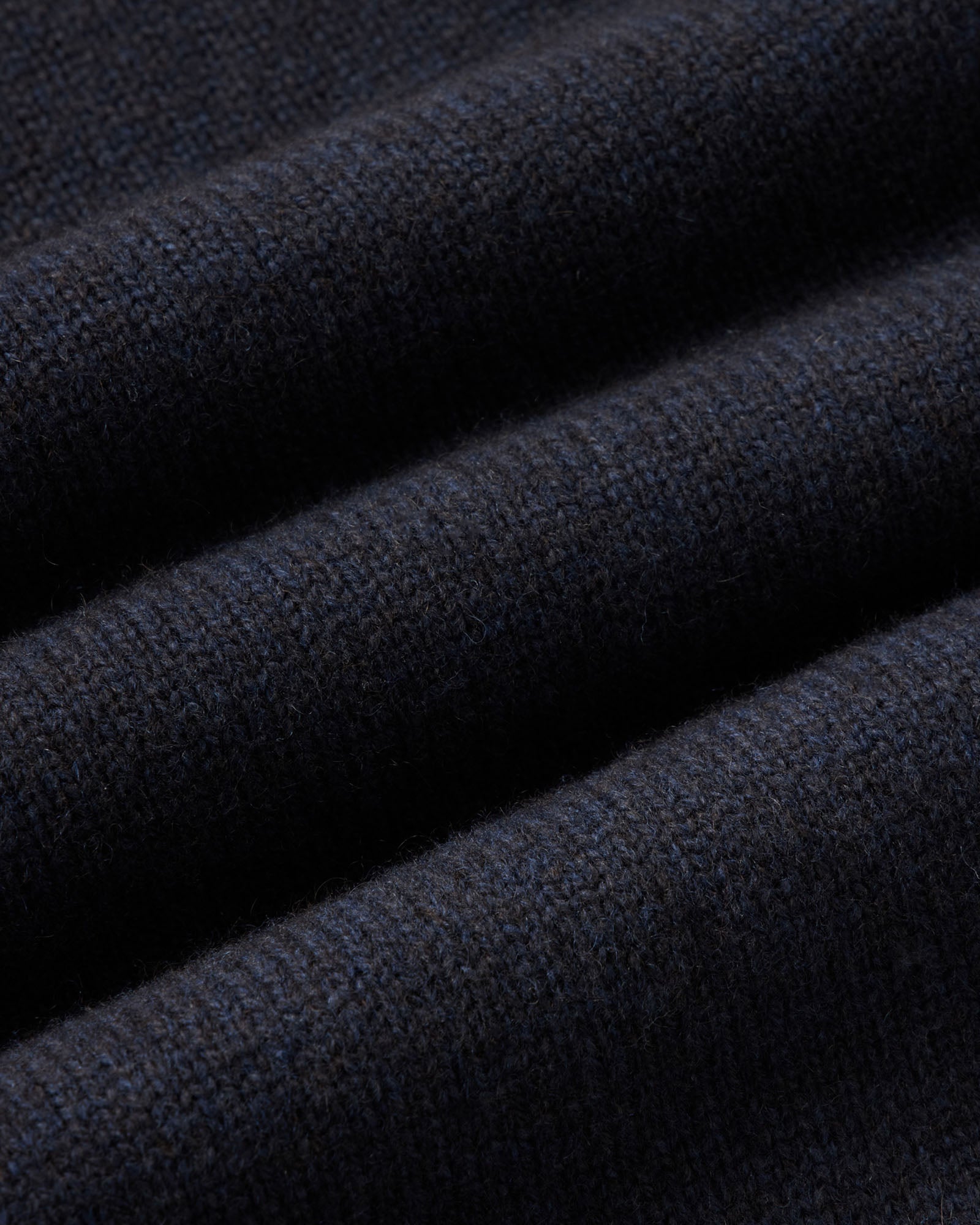 material shot of the fabric on The Marston Sweater in Marine Yak Wool, Sweaters by Taylor Stitch