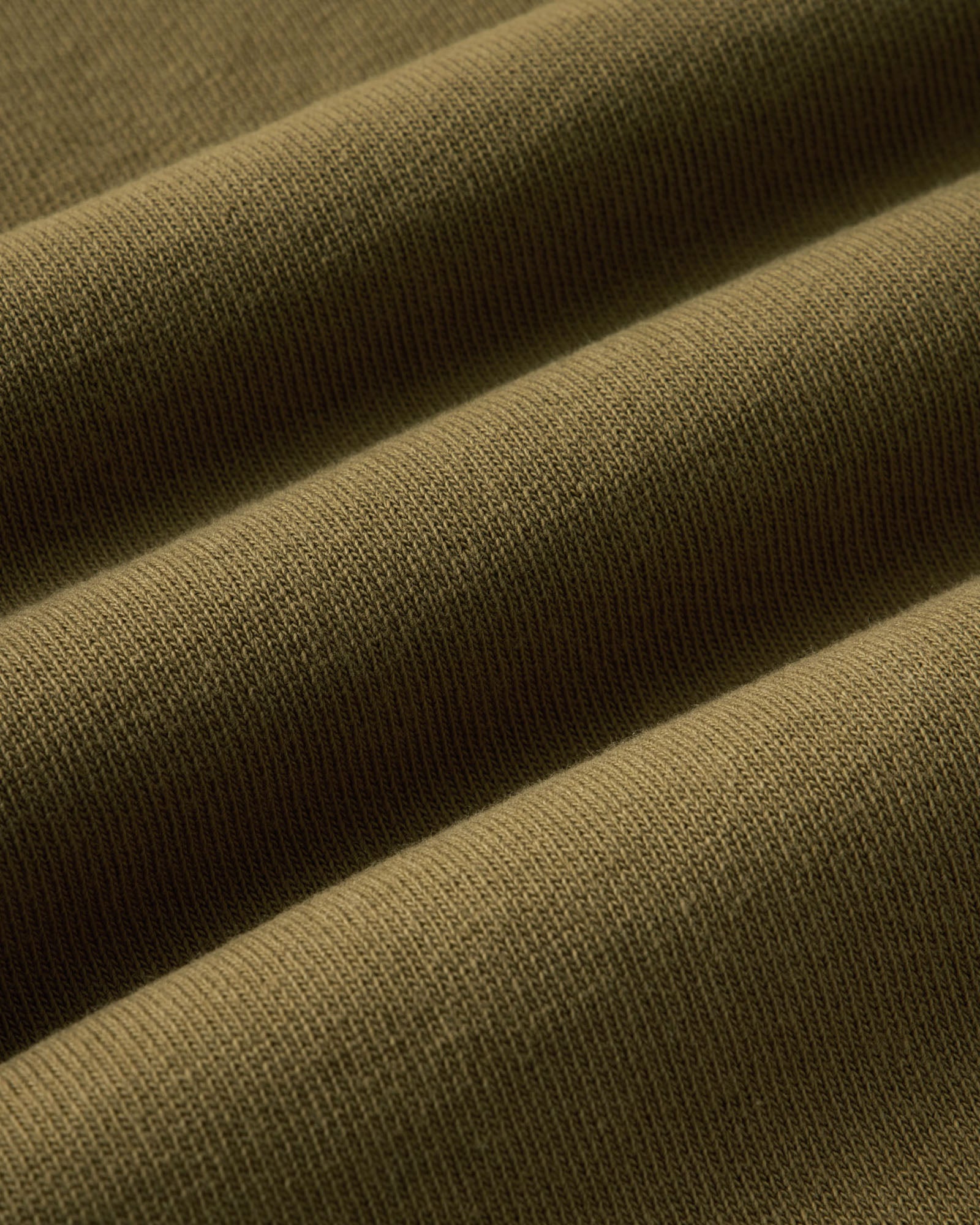 material shot of the fabric on The Rugby Shirt in Dry Sage, Knits by Taylor Stitch