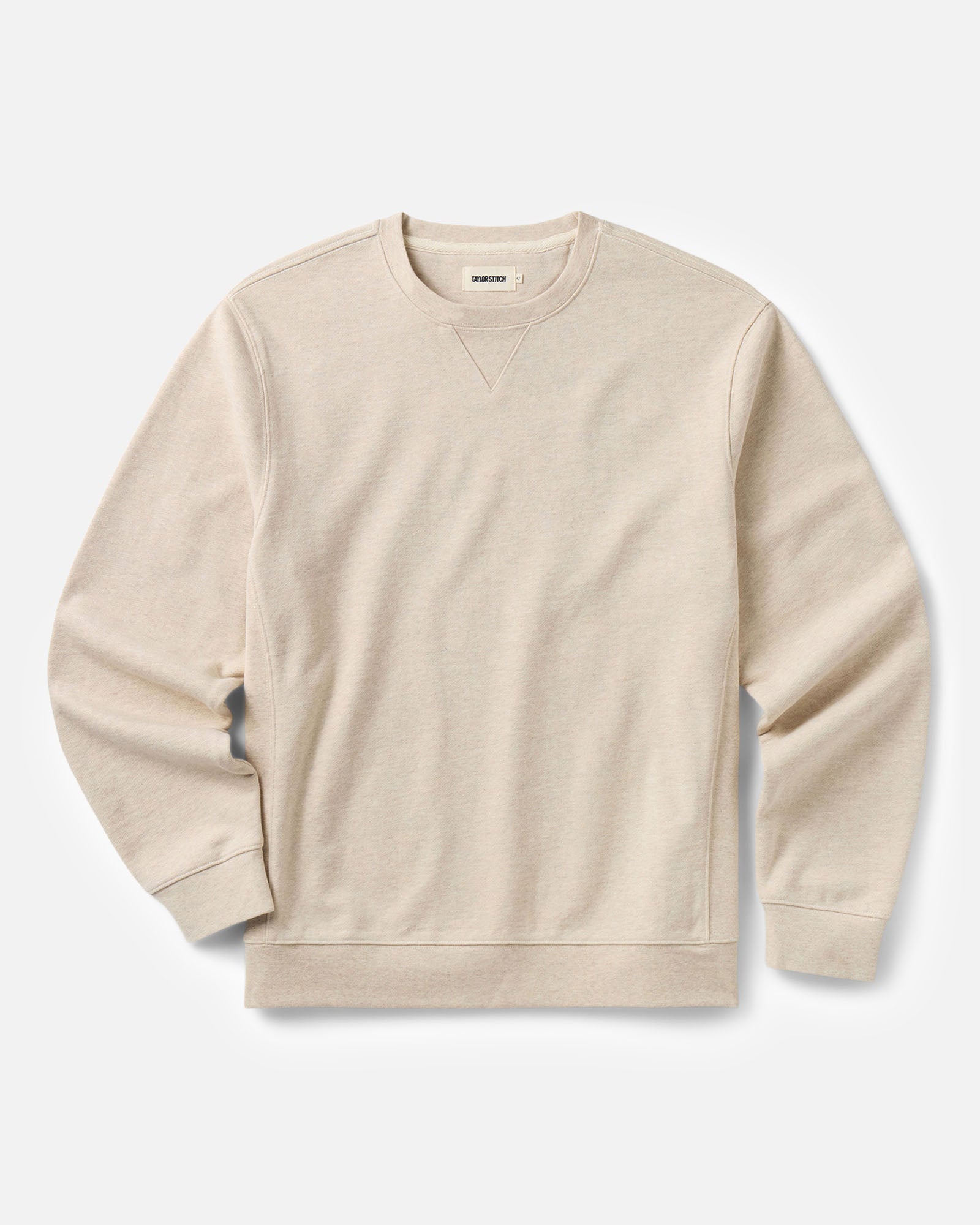 flaltay of The Sunset Crew in Heather Oat Terry, Knits by Taylor Stitch