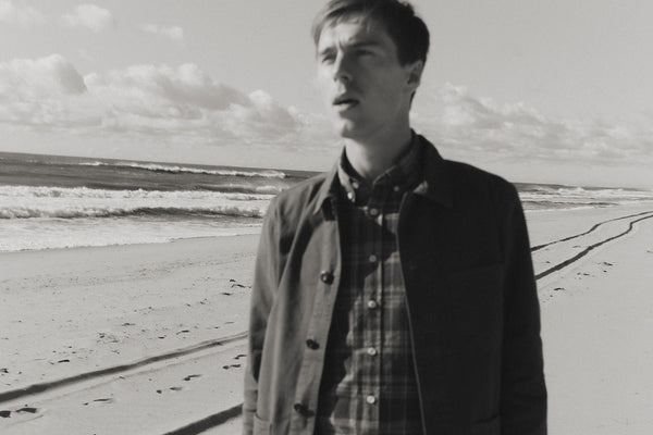 Model wearing The Ojai Jacket on the beach