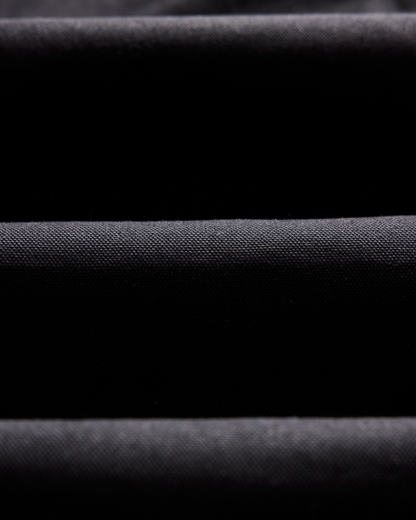 material shot of the fabric on The Good Acre Chore Pant in Black Canvas, Bottoms by Taylor Stitch