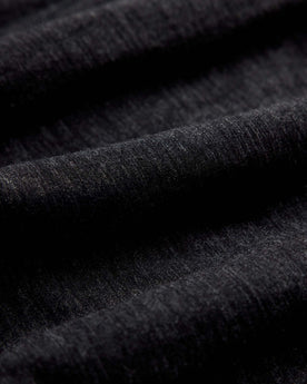 material shot of the stitching on The Merino Boxer in Heather Black, Accessories by Taylor Stitch