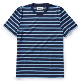 The Organic Cotton Tee in Navy Stripe - featured image