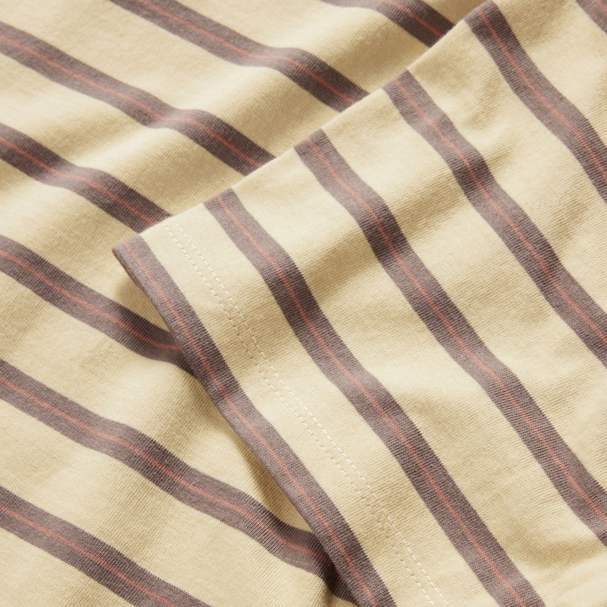 The Organic Cotton Tee in Vintage Gold Stripe: Alternate Image 5, Knits by Taylor Stitch