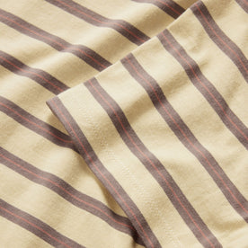 The Organic Cotton Tee in Vintage Gold Stripe: Alternate Image 5