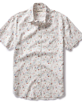 flatlay of The Short Sleeve California in Vintage Botanical, Wovens by Taylor Stitch