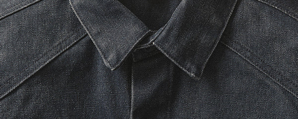 The Shop Shirt in Coal Chipped Canvas for The Utility Standard