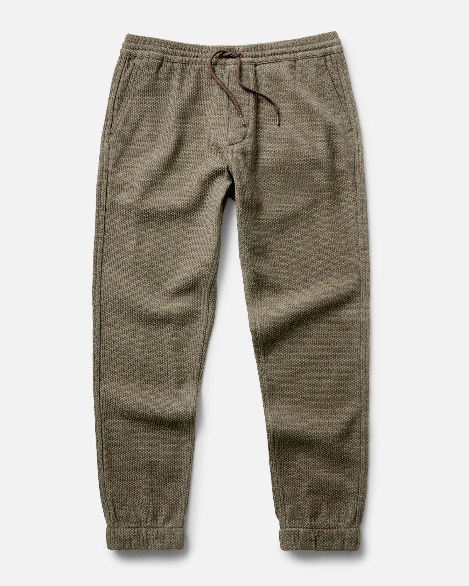 flatlay of The Apres Pant in Cypress Sashiko, Bottoms by Taylor Stitch