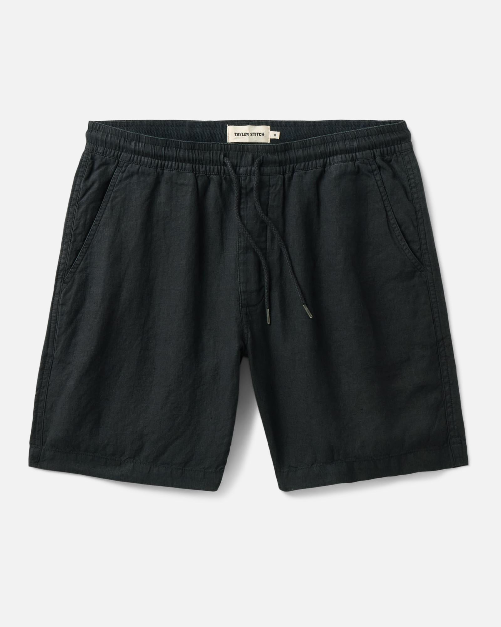 flatlay of The Apres Short in Coal Hemp, Bottoms by Taylor Stitch