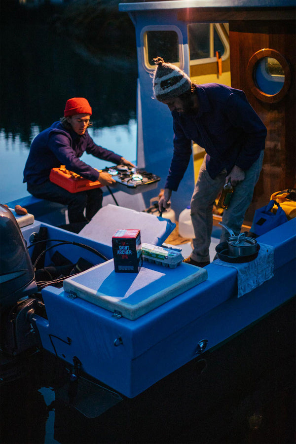 Docked in a remote bay.