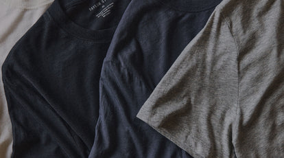 editorial image of various Cotton Hemp t-shirts