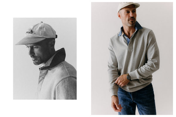 The Rugby Shirt in Heather Grey