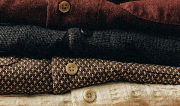 fabric macro of various Camp Collar shirts