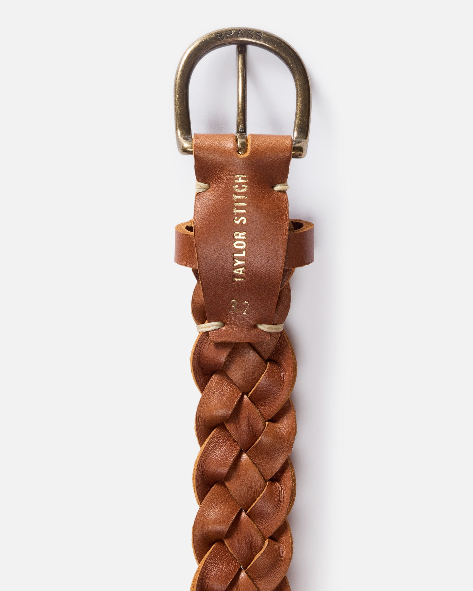 editorial image of the inside buckle on The Braided Belt in Whiskey, Accessories by Taylor Stitch