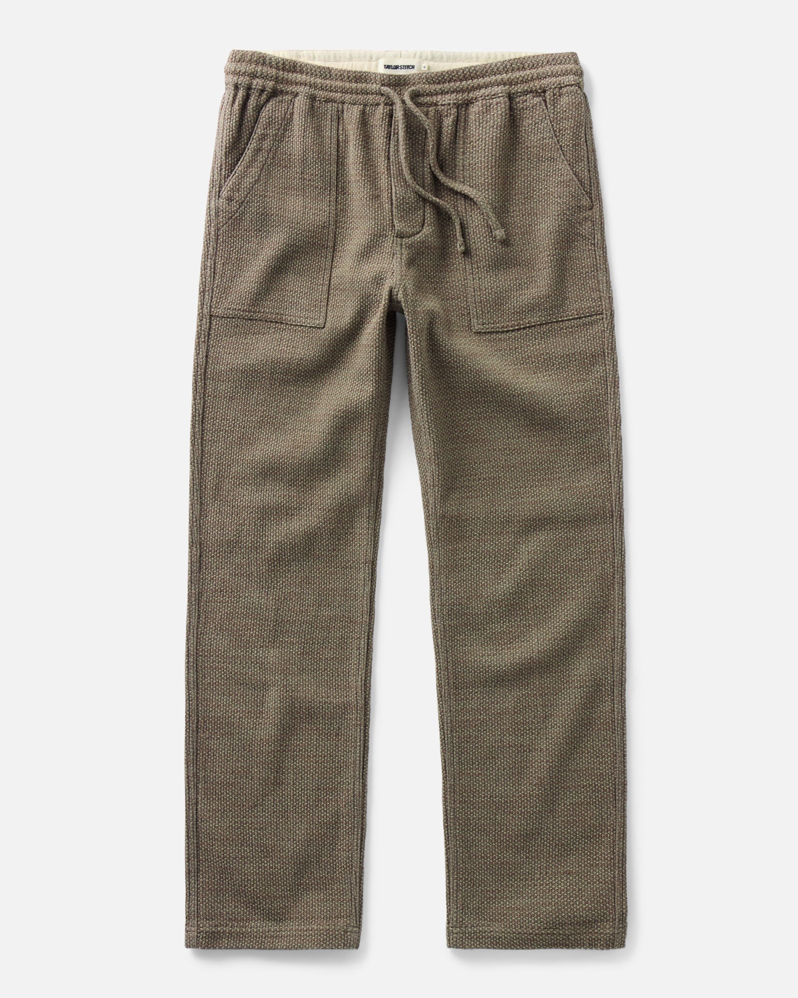 flatlay of The Breakwater Pant in Cypress Sashiko, Bottoms by Taylor Stitch
