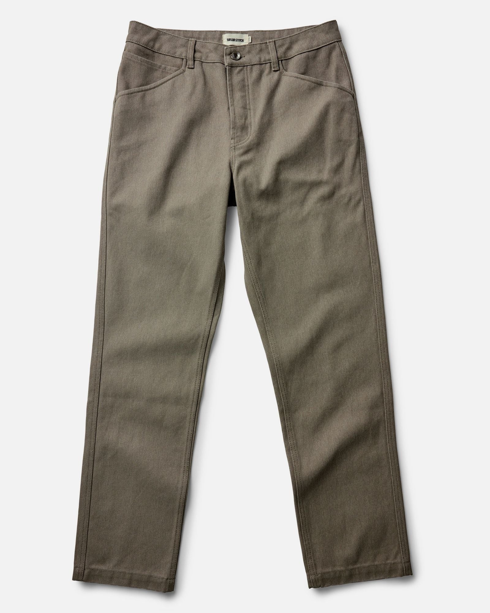 flatlay of The Camp Pant in Stone Chipped Canvas, Bottoms by Taylor Stitch