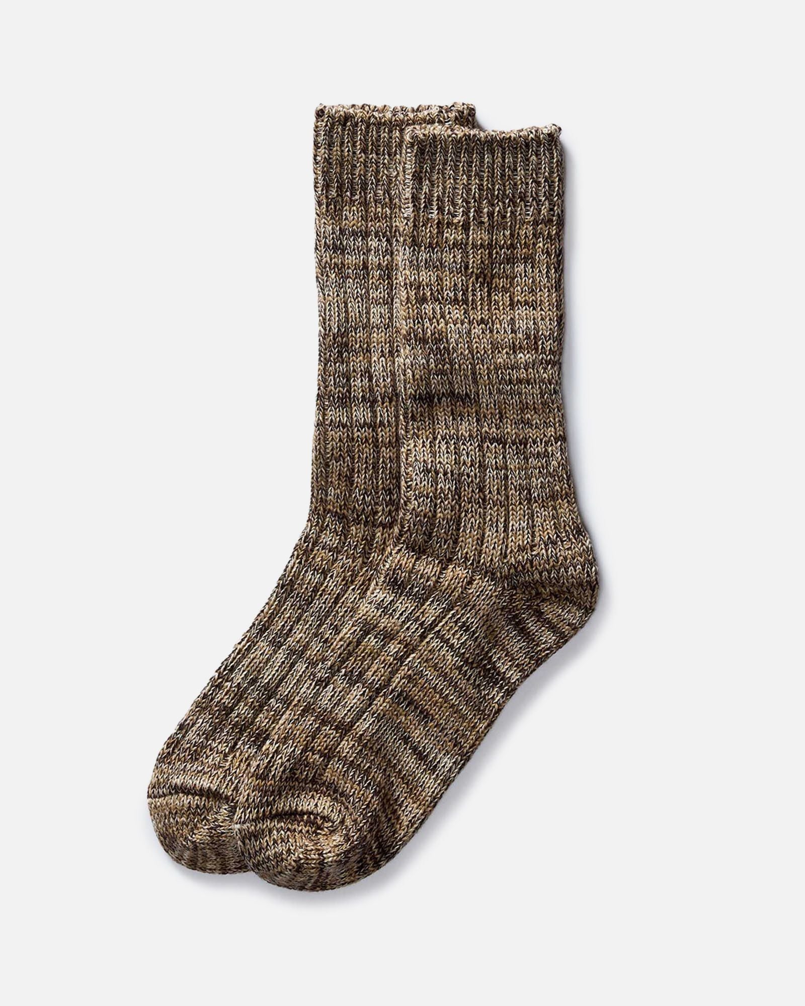 The Camp Sock in Marled Coffee: Featured Image, Accessories by Taylor Stitch