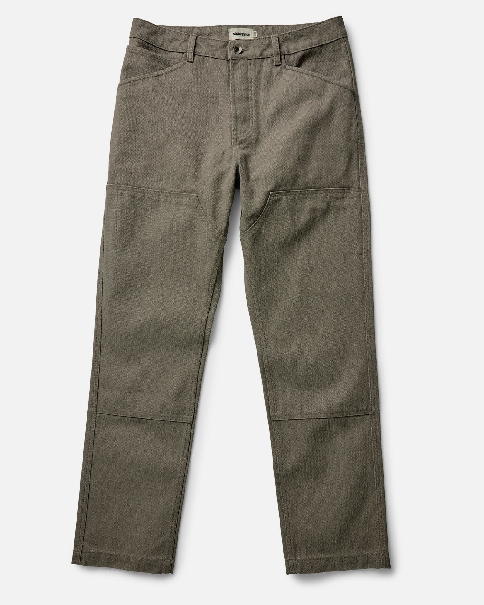 flatlay of The Chore Pant in Stone Chipped Canvas, Bottoms by Taylor Stitch