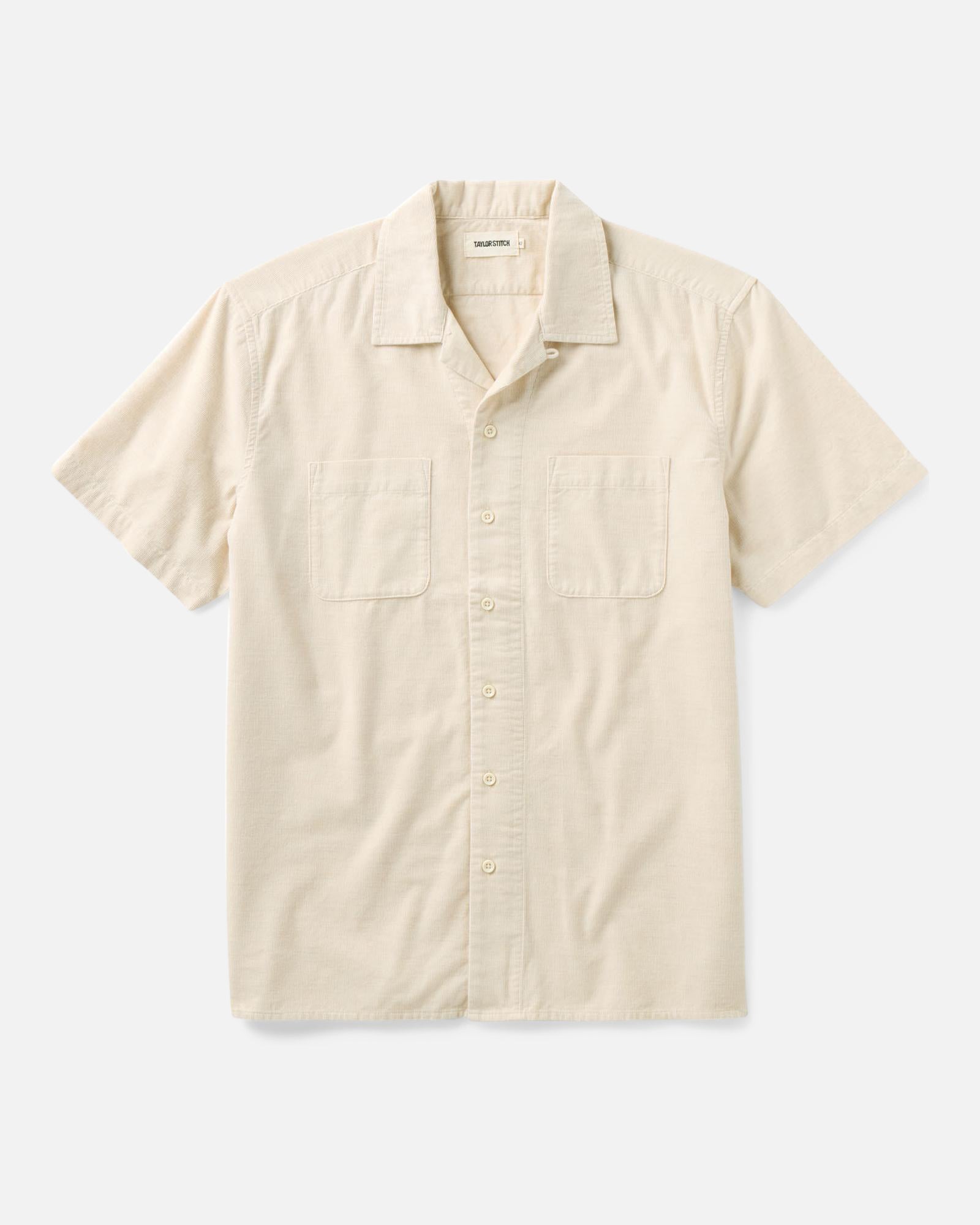 The Conrad Shirt in Heather Oat Pincord: Featured Image, Wovens by Taylor Stitch