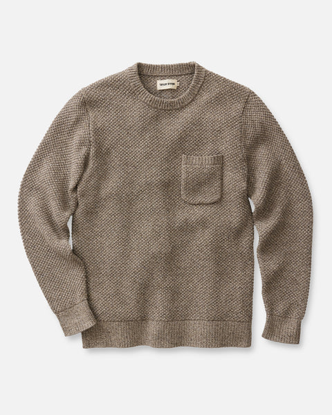 The Crawford Crew Sweater in Coffee Twist | Taylor Stitch