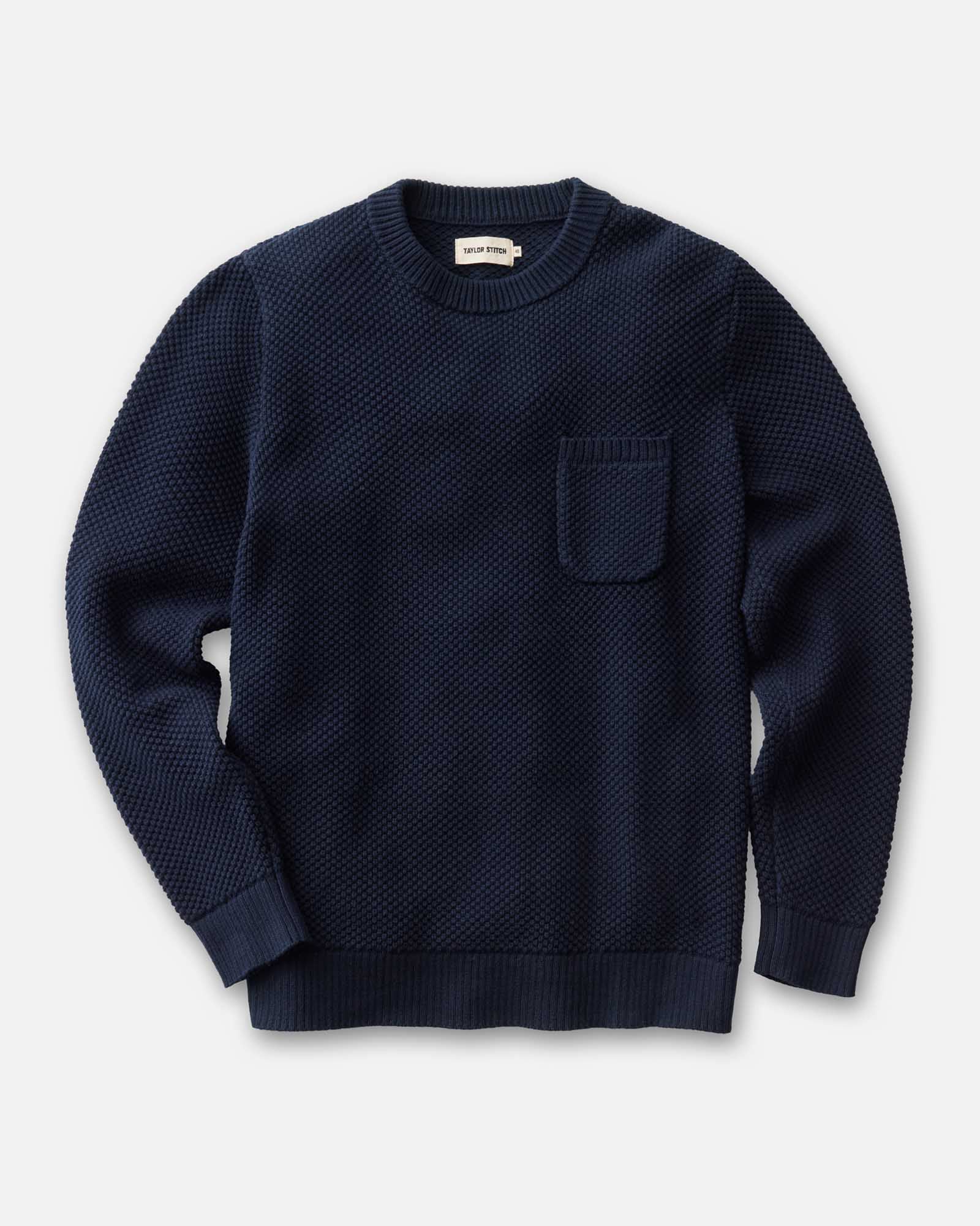 The Crawford Crew Sweater in Navy: Featured Image, Sweaters by Taylor Stitch