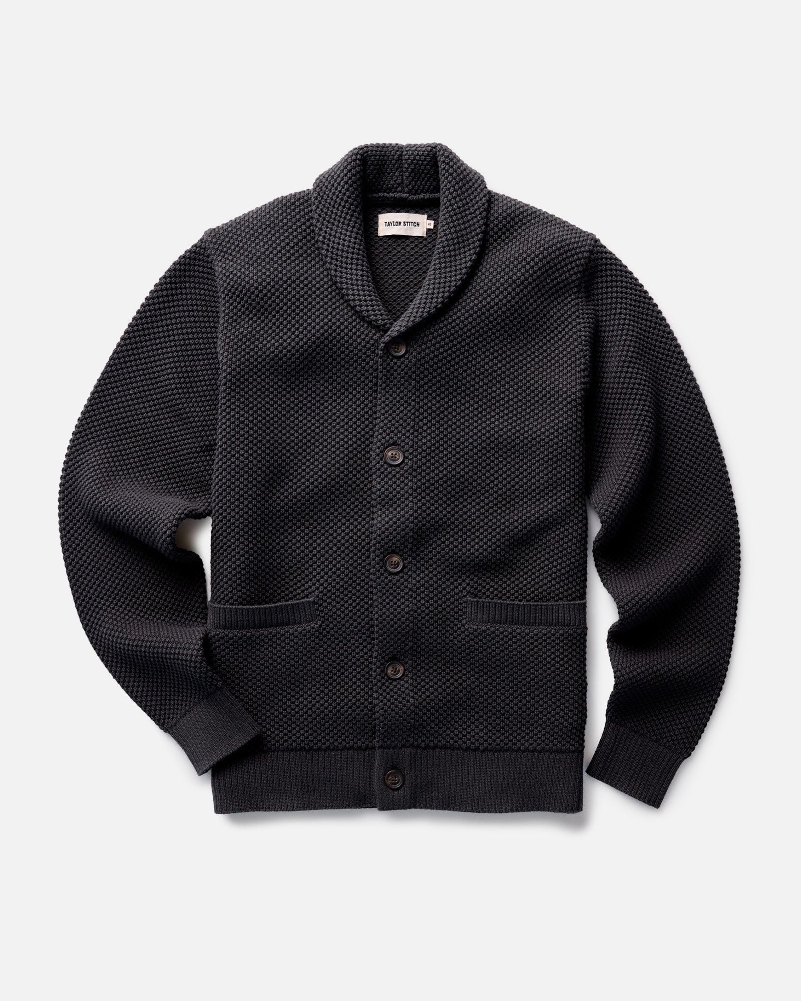 The Crawford Mens Cardigan Sweater in Navy | Taylor Stitch