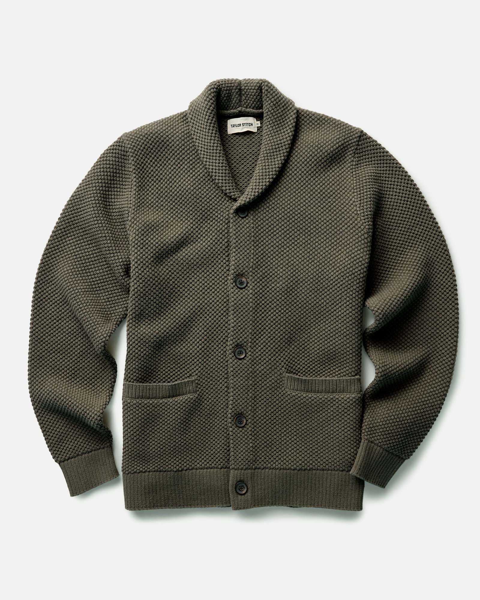 The Crawford Sweater in Fatigue Olive: Featured Image, Sweaters by Taylor Stitch