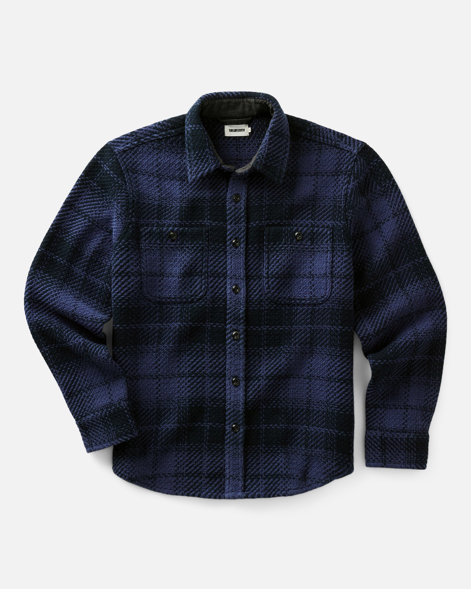 flatlay of The Cutter Overshirt in Lighthouse Check, Wovens by Taylor Stitch