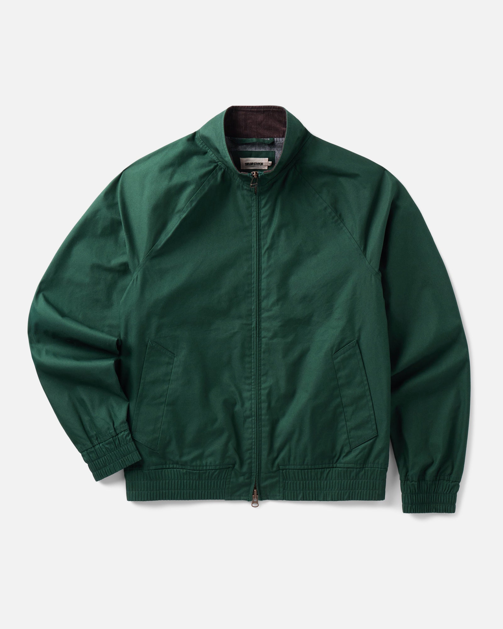 flatlay of The Dean Jacket in Dark Spruce Twill, Outerwear by Taylor Stitch