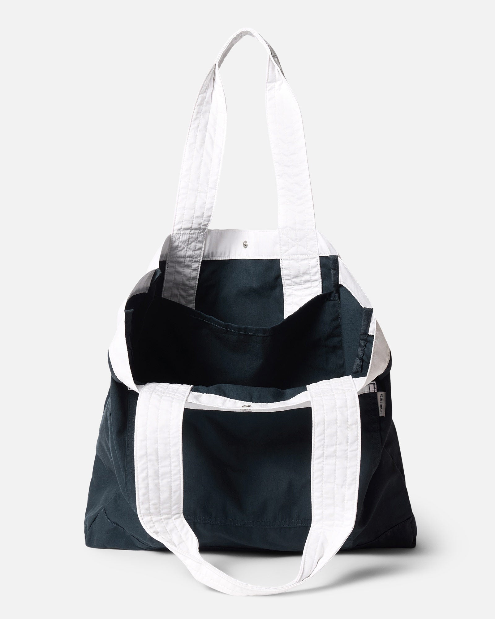 material shot of the inside of The Deck Tote in Navy Twill, Accessories by Taylor Stitch