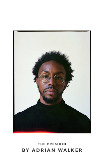 Polaroid-style portrait of Adrian Walker.