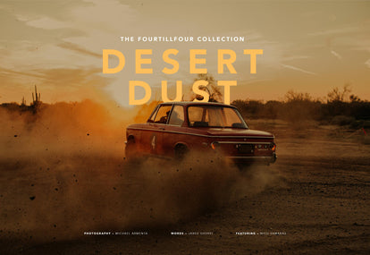 Razzing a vintage BMW through the desert.