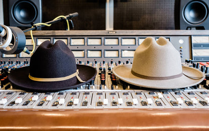 The Packable Lane Splitters sitting on the sound mixing board.